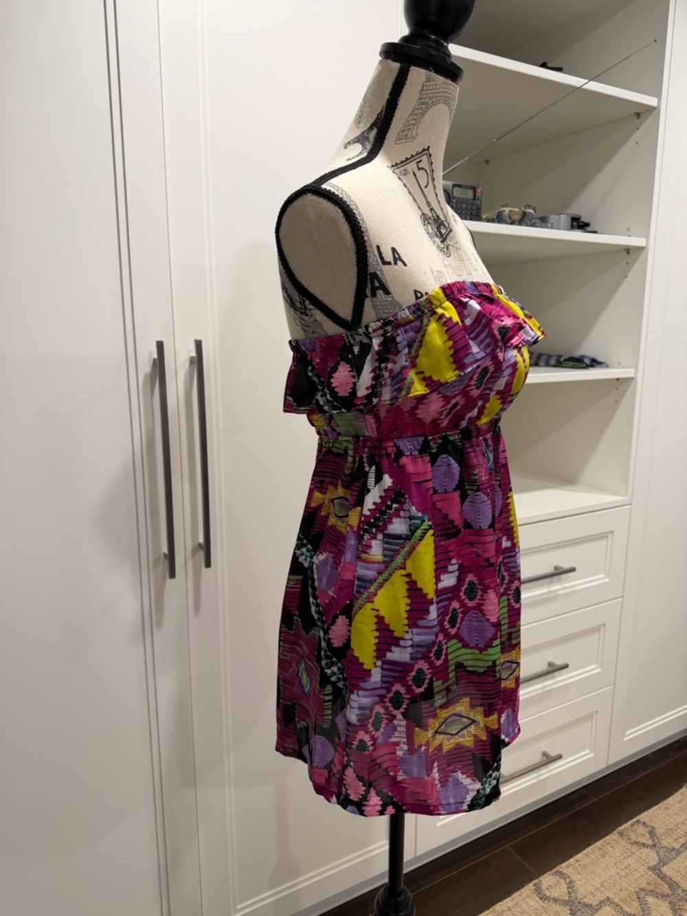 Forever 21 Multicolor Aztec Print Strapless Dress - Picture 4 of 10